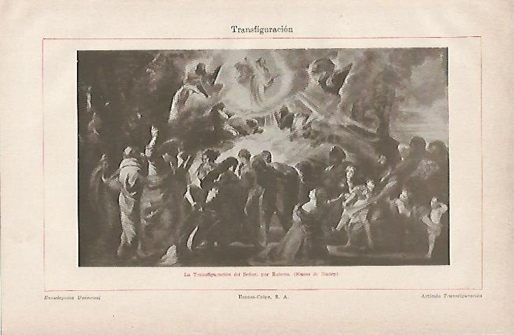 LAMINA ESPASA 11103: La Transfiguracion del Señorpor Rubens