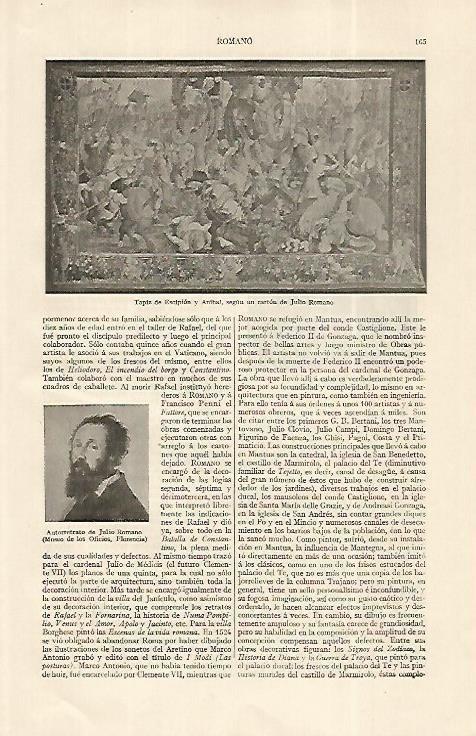 LAMINA ESPASA 19212: Tapiz de Escipion y Anibal