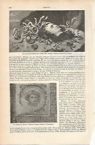 LAMINA ESPASA 11602: La cabeza de Medusa por Rubens