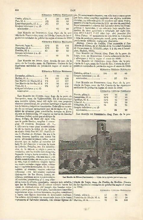LAMINA ESPASA 18339: San Martin de Elines Santander