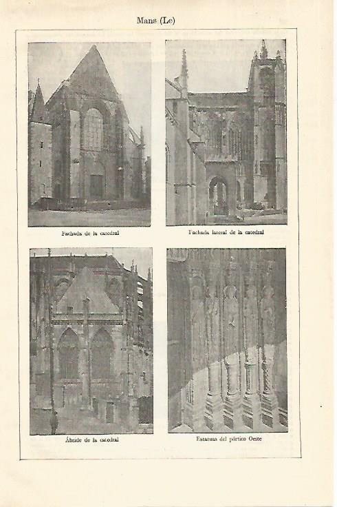 LAMINA ESPASA 18646: Catedral de Le Mans