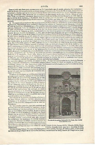 LAMINA ESPASA 19982: Antigua Universidad de Osma