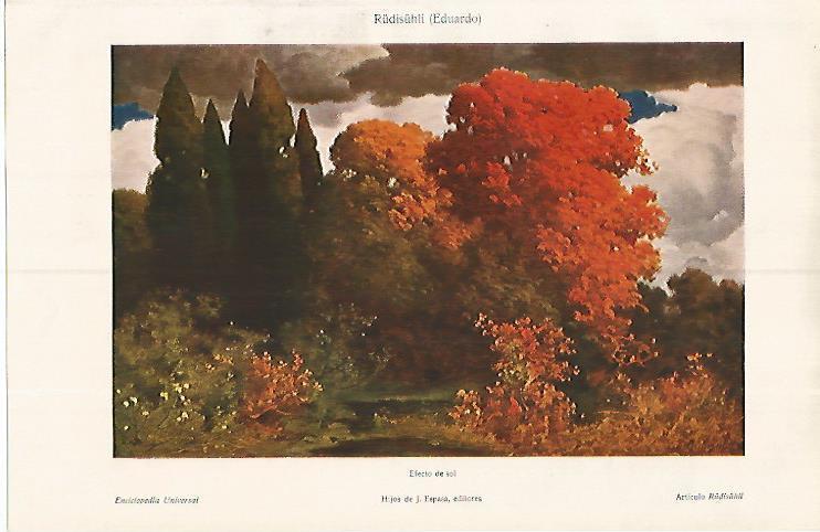 LAMINA ESPASA 19319: Efecto de sol por Rudisuhli