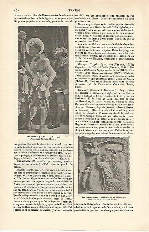 LAMINA ESPASA 16527: San Erasmo