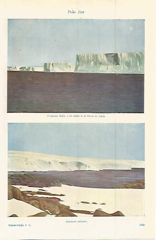 LAMINA ESPASA 15172: Glaciar Meerz del polo sur