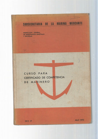 Curso para certificado de competencia de Marinero