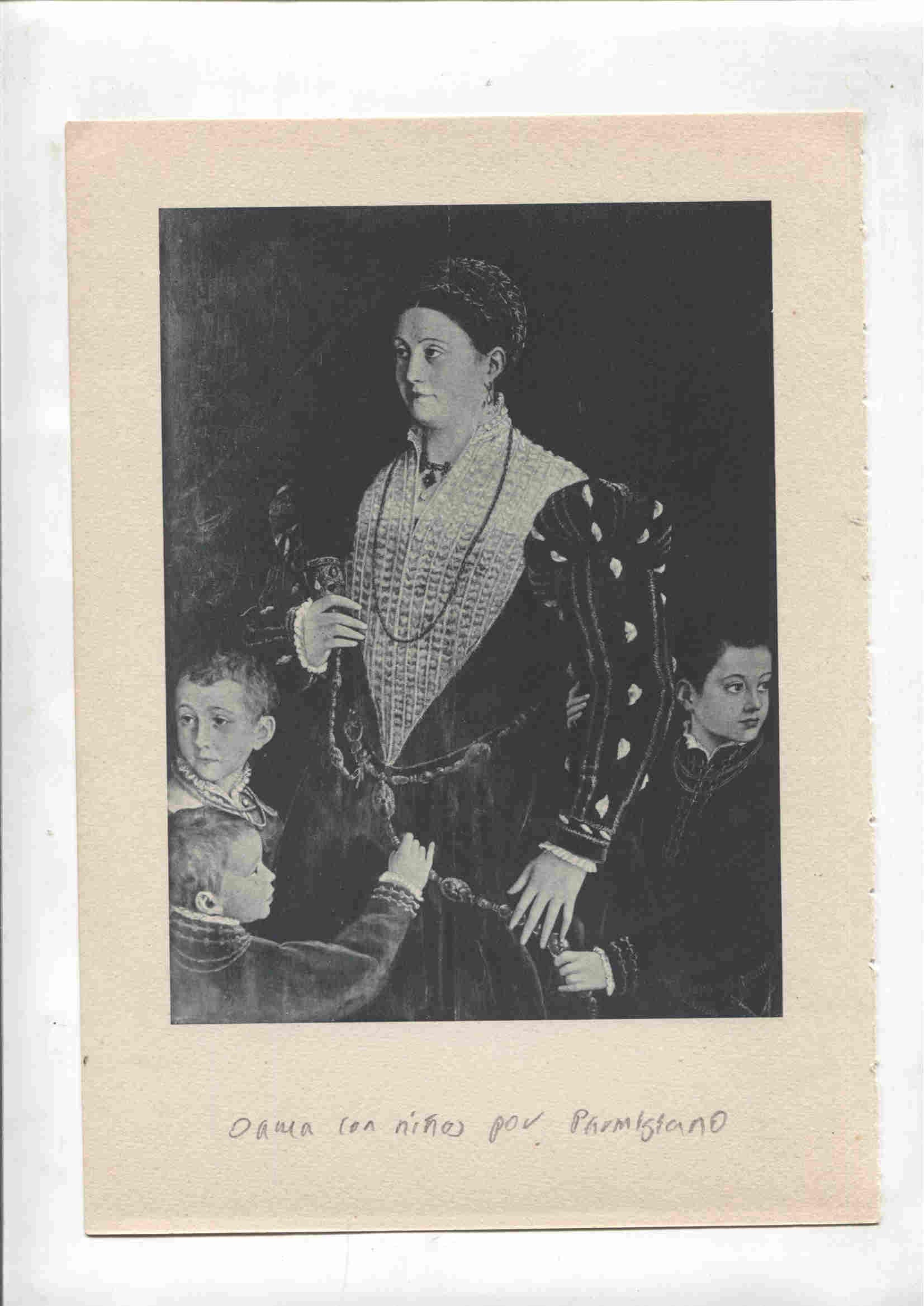 Lamina 02: Francisco de los Cobos (autoretrato) y Dama con niños (Parmigiano)