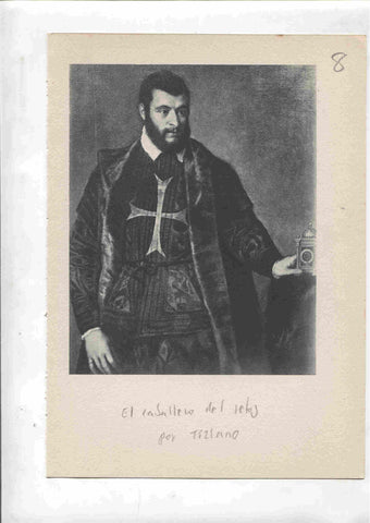 Lamina 08: El caballero del reloj (Tiziano) y La dama del armino (El Greco)