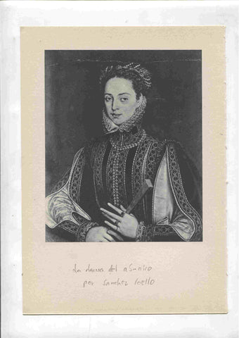 Lamina 10: Isabel de Francia, reina de España (Pourbous) y La dama del abanico (sanchez coello)