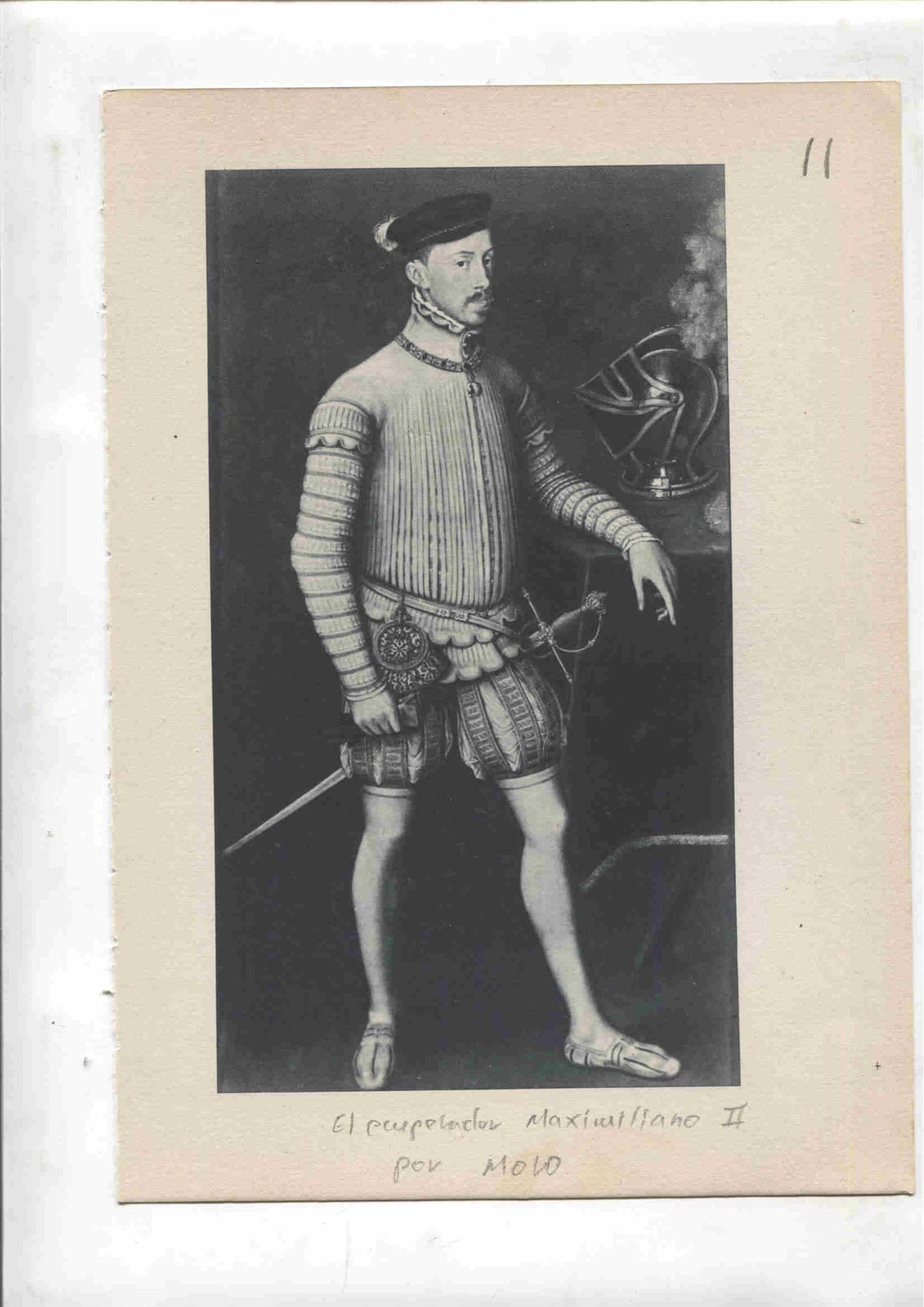 Lamina 11: El emperador Maximiliano II (Moro) y La reina Maria de Inglaterra (Moro)