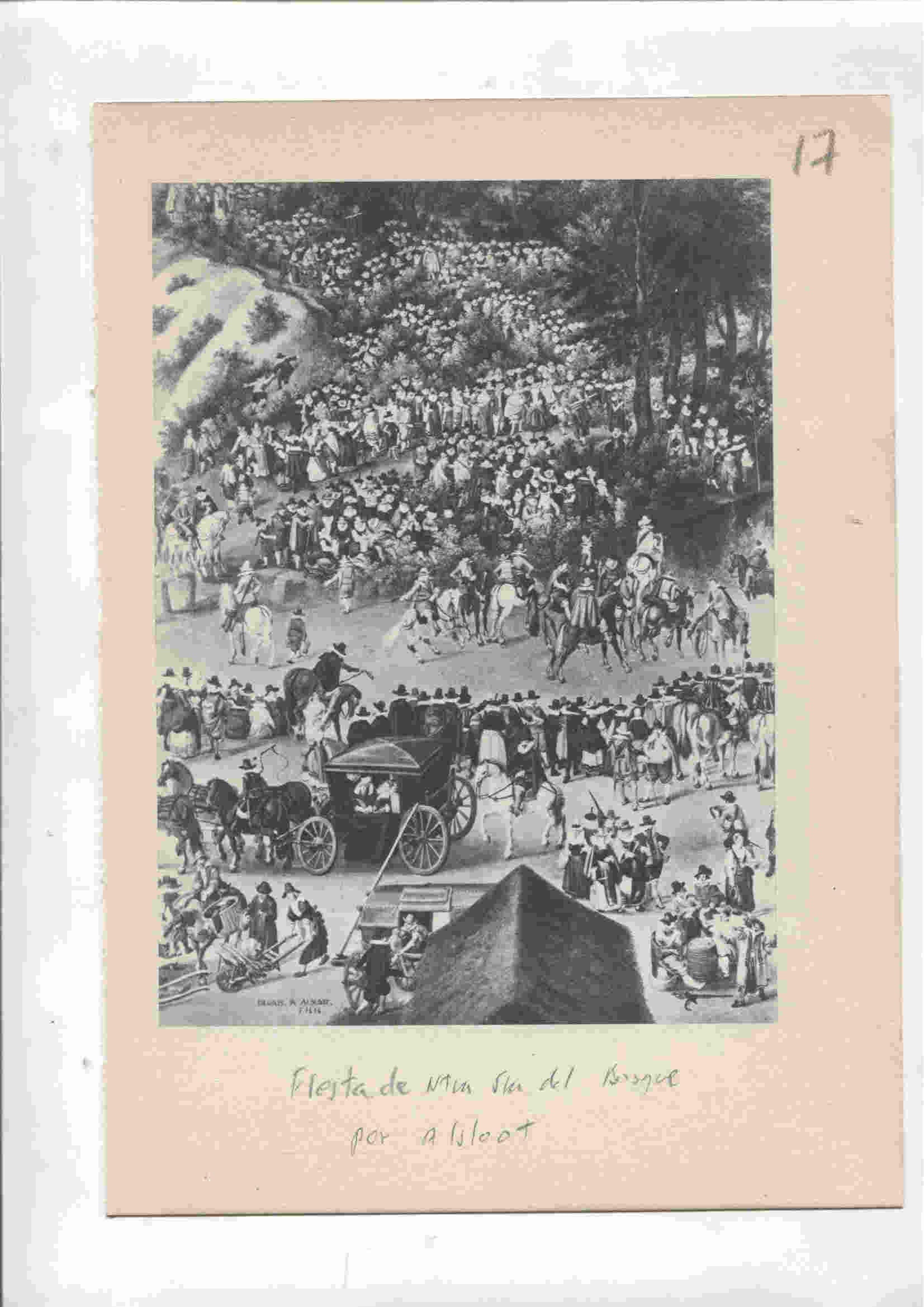 Lamina 17: Fiesta de Ntra Sra del Bosque (Alsloot) y Maria de Medicis, reina de Francia (Rubens)
