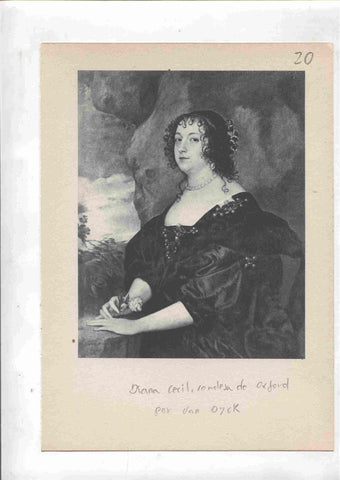 Lamina 20: Diana Cecil, condesa de Oxford (Van Dyck) y Carlos I de Inglaterra (Van Dyck)
