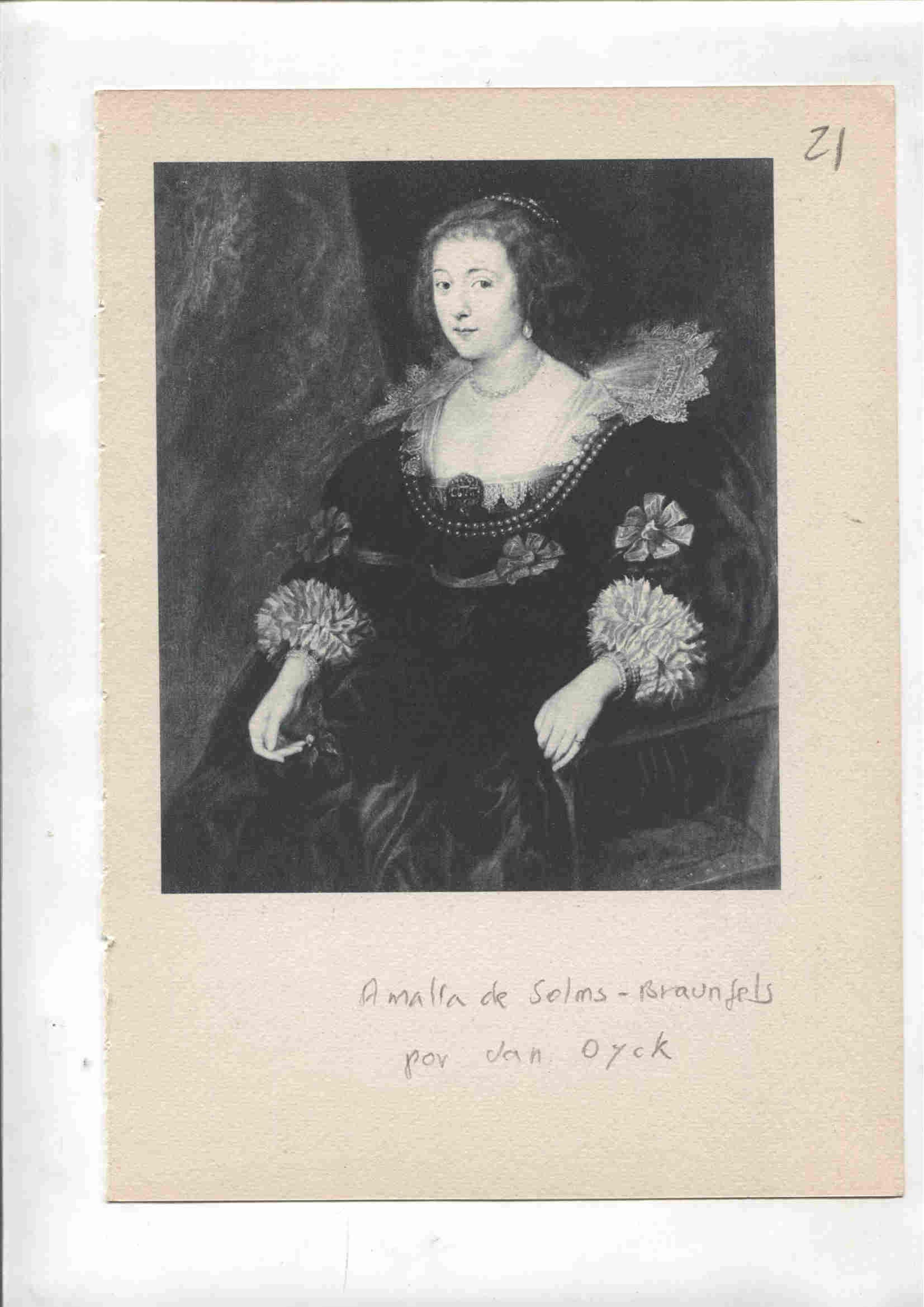 Lamina 21: Amalia de Solms-Braunfels (Van Dyck) y Federico Enrique de Nassau, principe de Orange (Van Dyck)