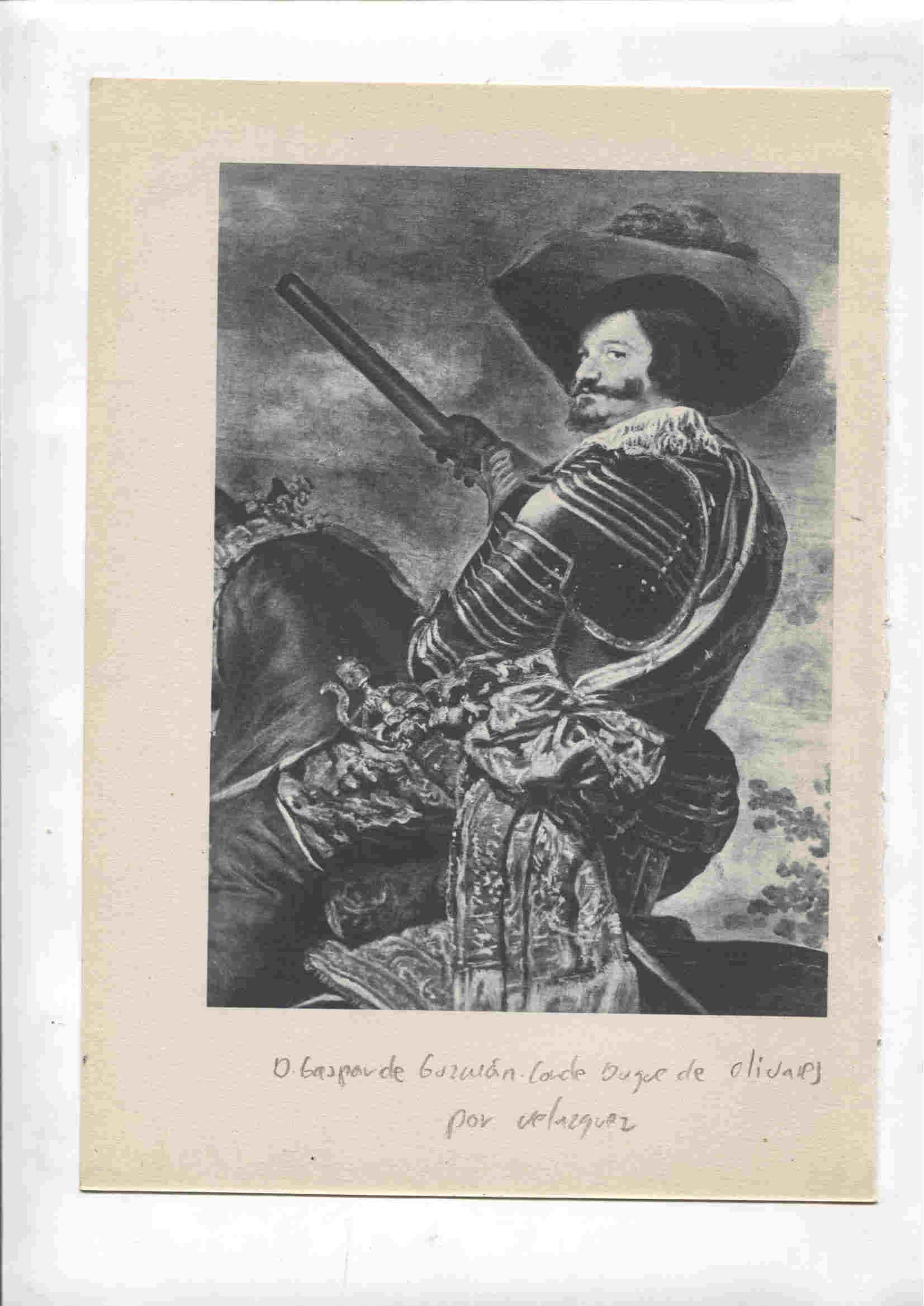 Lamina 24: Doña Maria de Austria, reina de Hungria (Velazquez) y D.Gaspar de Guzman, Conde Duque de Olivares (Velazquez)