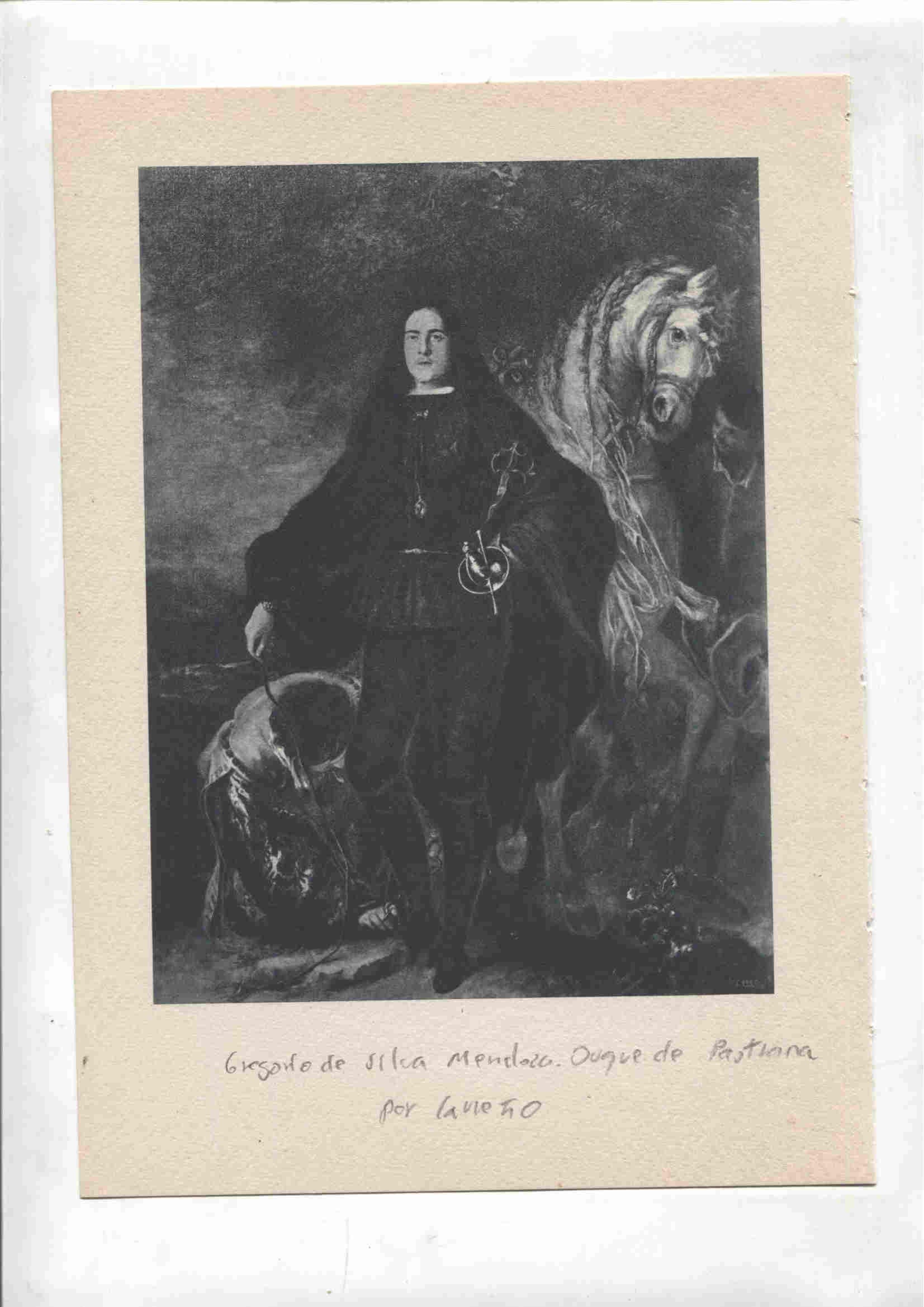 Lamina 27: Carlos II (carreño) y Gregorio de Silva Mendoza, duque de Pastrana (Carreño)