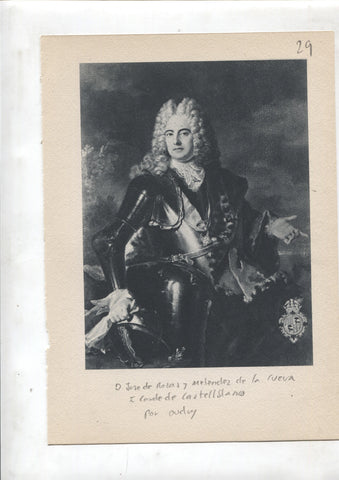 Lamina 29: D. Jose de Rozas I conde de Castellblanco (Oudry) y Fiesta en un parque (Watteau)