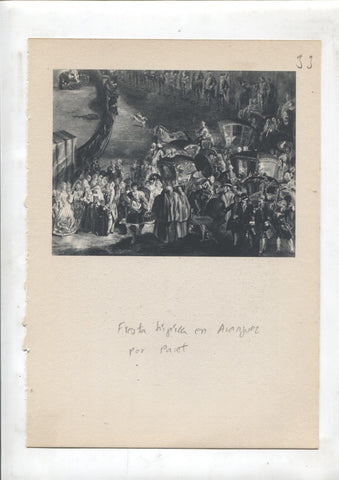 Lamina 33: Fiesta hipica en Aranjuez (Paret) y Carlota Joaquina, infanta de españa y reina de portugal (Maella)