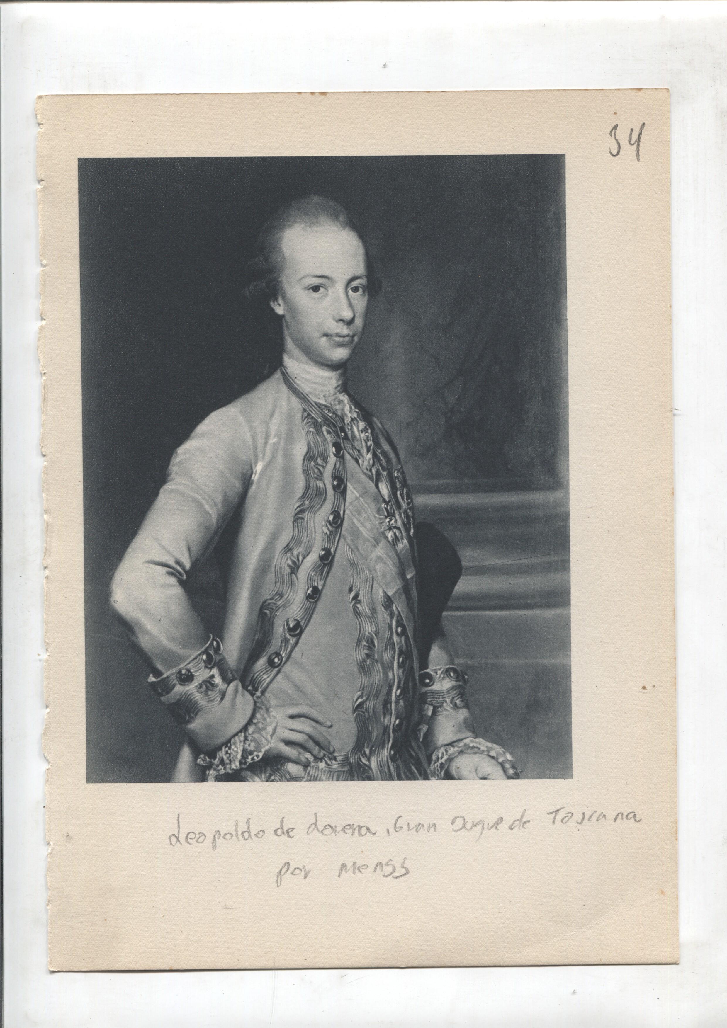 Lamina 34: Leopoldo de Lorena, gran duque de Toscana (Mengs) y La duquesa de osuna y sus hijos (goya)