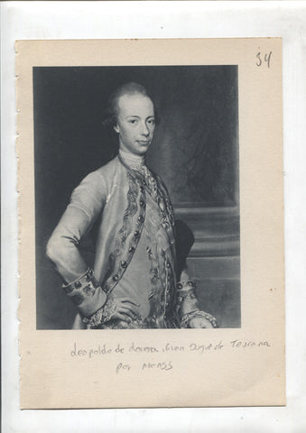 Lamina 34: Leopoldo de Lorena, gran duque de Toscana (Mengs) y La duquesa de osuna y sus hijos (goya)