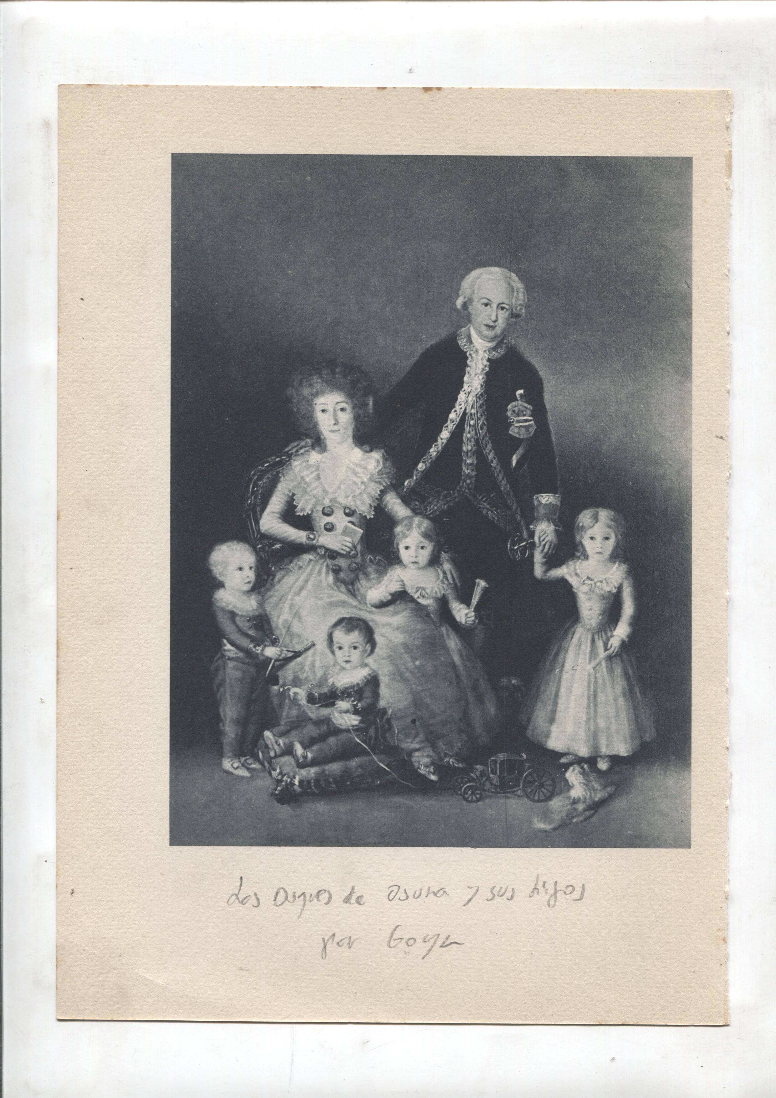 Lamina 34: Leopoldo de Lorena, gran duque de Toscana (Mengs) y La duquesa de osuna y sus hijos (goya)