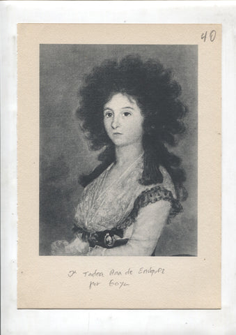 Lamina 40: Dª Tadea Ana de Enriquez (Goya) y Dª Maria Antonia Gonzaga, marquesa de Villafranca (Goya)