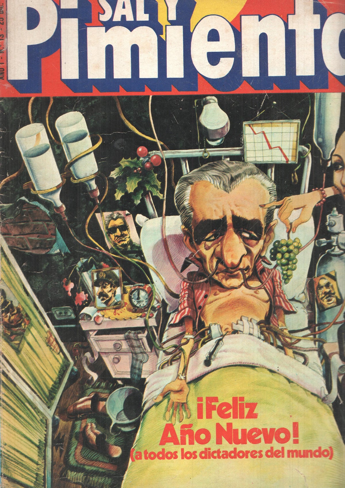 Revista Sal y Pimienta: num 013, año 01 - 25 de diciembre 79. Feliz Año Nuevo (a todos los dictadores del mundo)