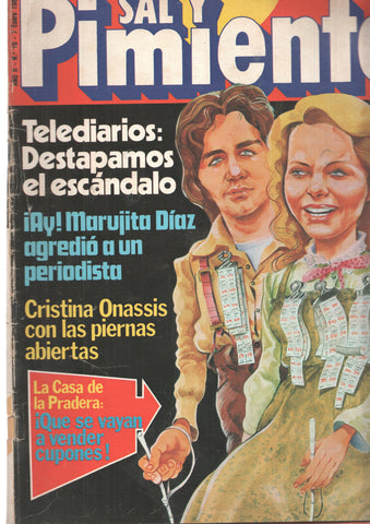 Revista Sal y Pimienta: num 015, año II - 7 de enero 1980. Marujita Diaz agredio a un periodista