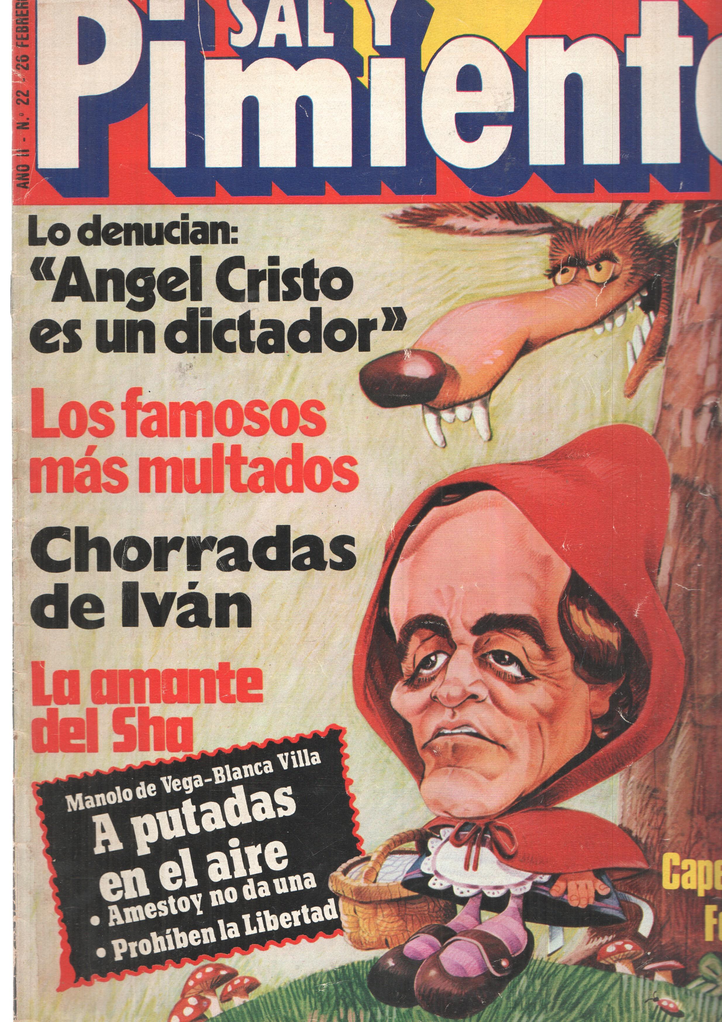 Revista Sal y Pimienta: num 022, año II - 26 de febrero 80. Liv Taylor casi loca