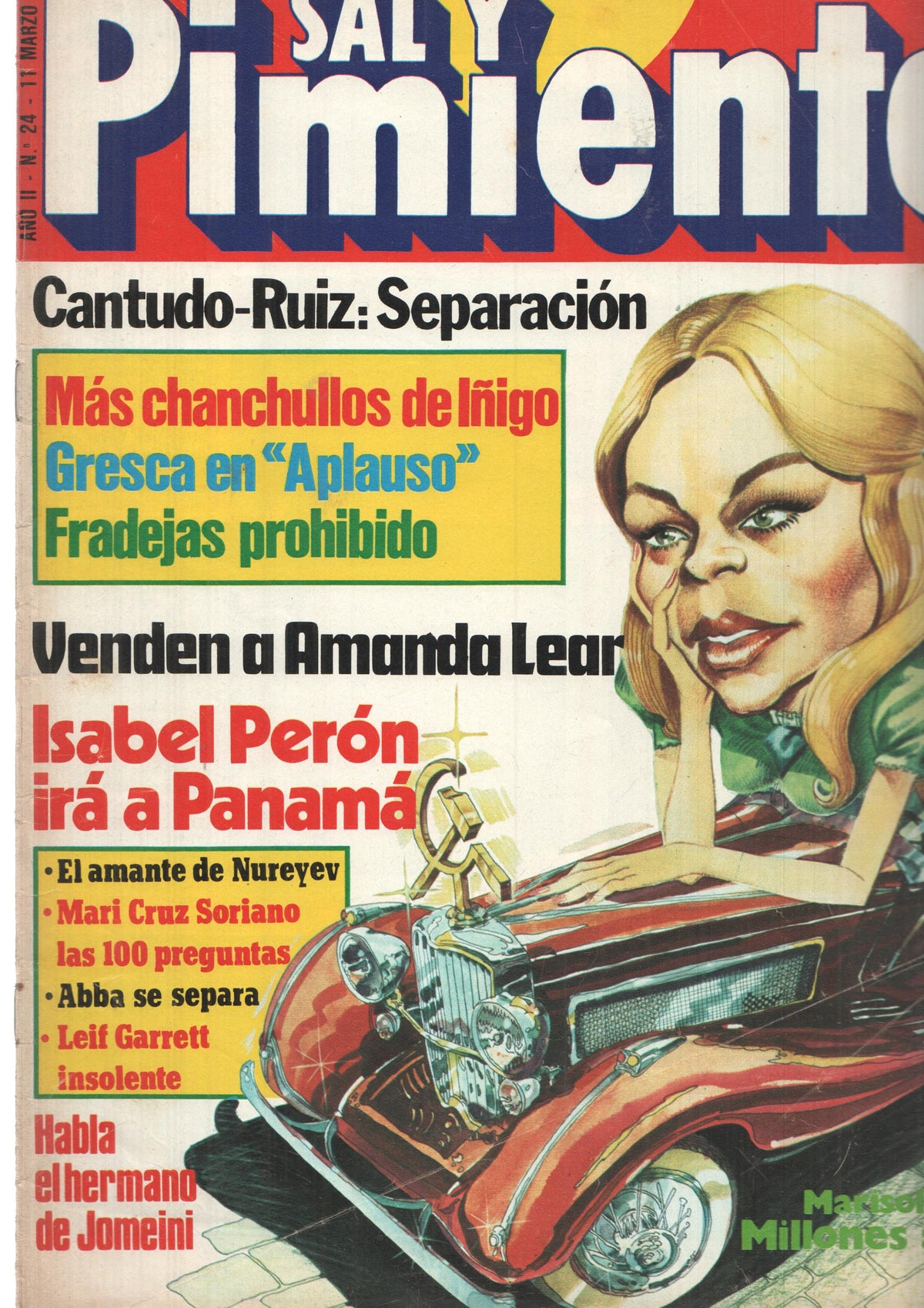 Revista Sal y Pimienta: num 024, año II - 11 de marzo 80. Cantudo-Ruiz: Separacion