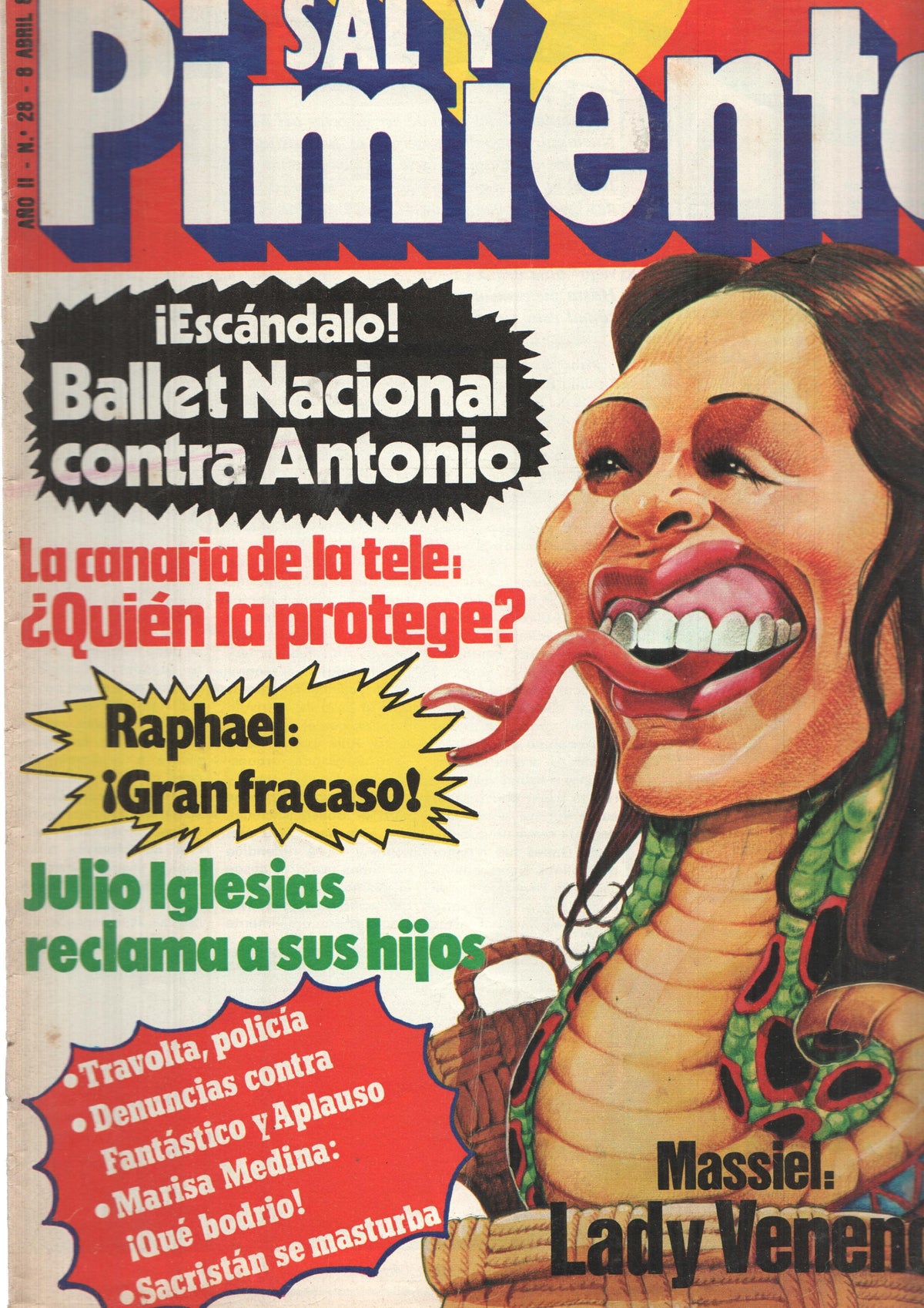 Revista Sal y Pimienta: num 028, año II - 8 de abril 80. Escandalo: Ballet Nacional contra Antonio