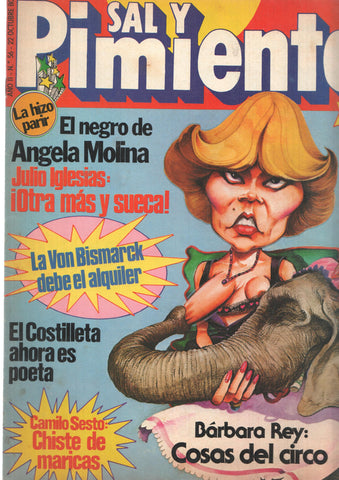 Revista Sal y Pimienta: num 056, año II - 22 de octubre 80. Julio Iglesias: Otra mas y Sueca