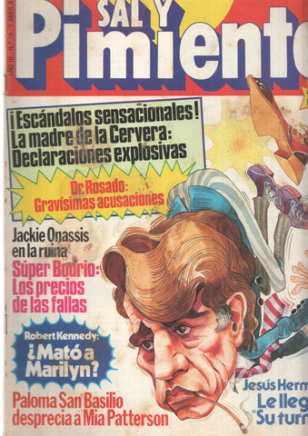 Revista Sal y Pimienta: num 079, año III - 1 de abril 81. Jackie Onassis en la ruina