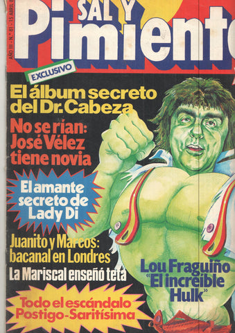Revista Sal y Pimienta: num 081, año III - 15 de abril 81. El amante secreto de Lady Di