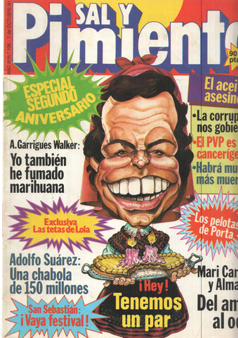 Revista Sal y Pimienta: num 106, año III - 7 de octubre 81. Exclusiva, las tetas de Lola