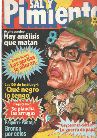 Revista Sal y Pimienta: num 108, año III - 21 de octubre 81. Aceite asesino, hay analisis que matan