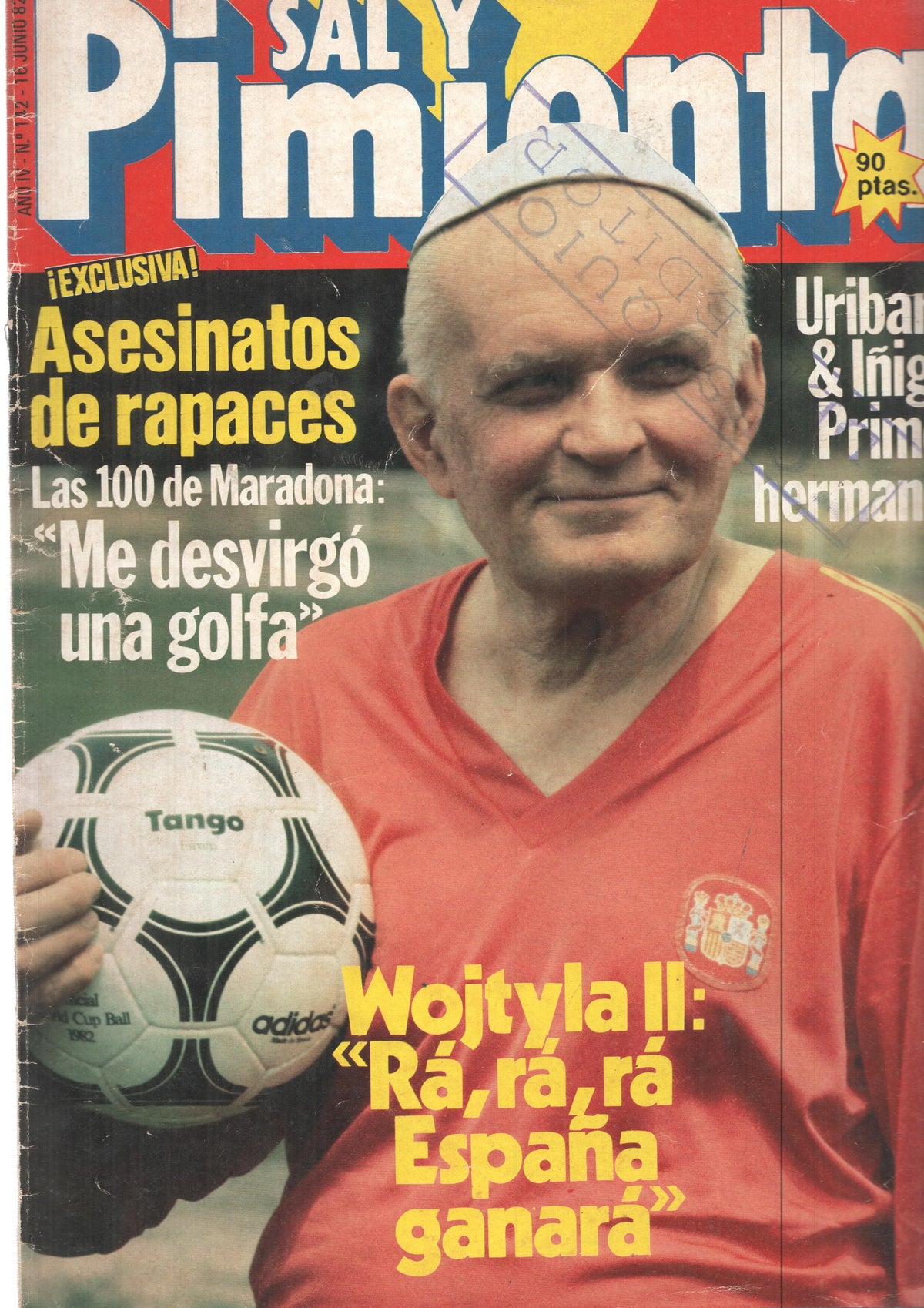 Revista Sal y Pimienta: num 142, año IV - 16 junio de 82. Asesinatos de rapaces, asesinatos en cadena