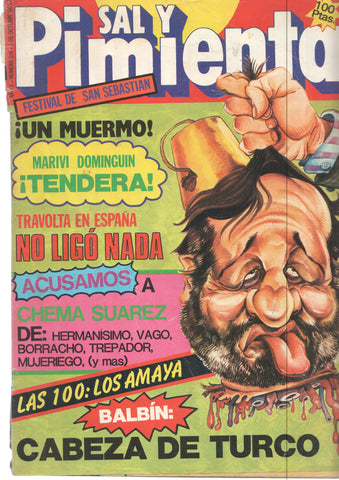 Revista Sal y Pimienta: num 210, año V -5 de octubre de 83. Festival de San Sebastian, un muermo
