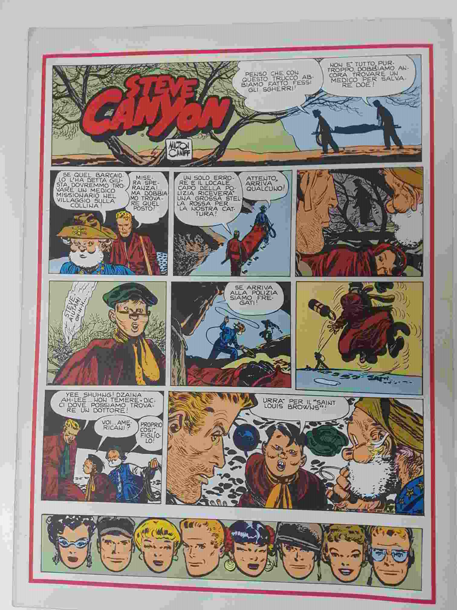 Comic serie Steve Canyon: vol. 101, 1979 - Milton Caniff. Idioma: italiano
