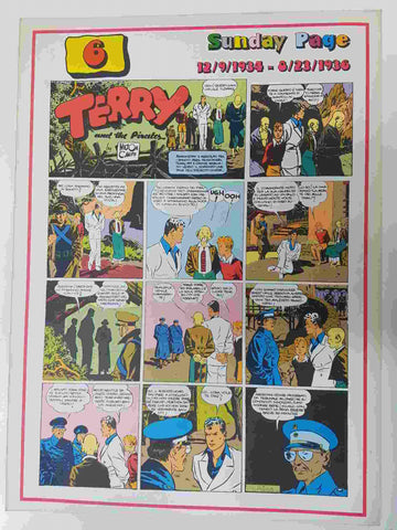 Comic serie Terry and the Pirates: vol. 36, 1977 by Milton Caniff. 6, Sunday Page 12/9/1934 al 8/23/1936. Idioma: italiano