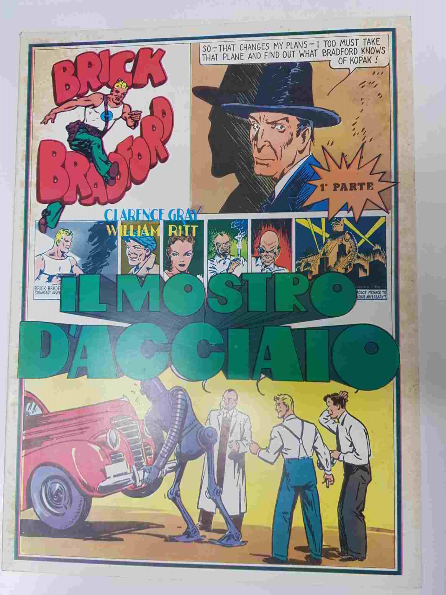 Comic serie Brick Bradford: vol. 8, 1975. Idioma: italiano - il Mostro dacciaio parte 1.