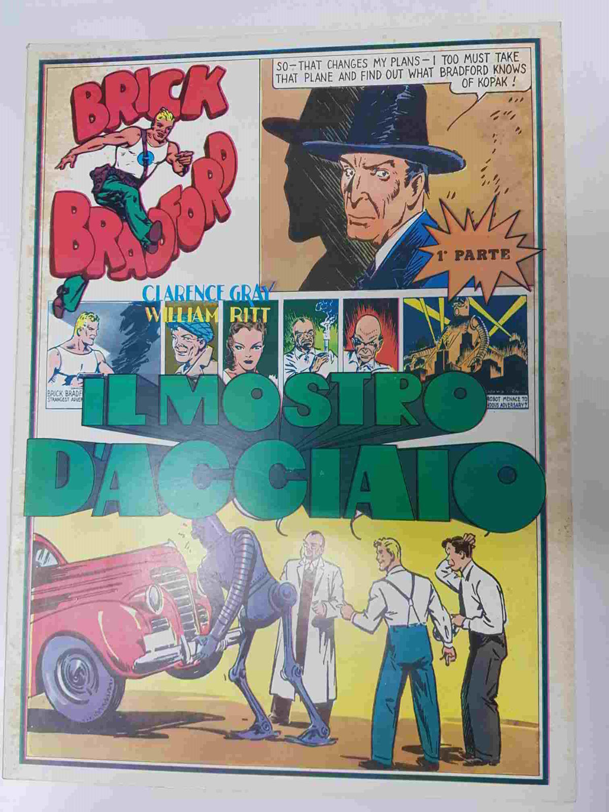 Comic serie Brick Bradford: vol. 8, 1975. Idioma: italiano - il Mostro dacciaio parte 1.