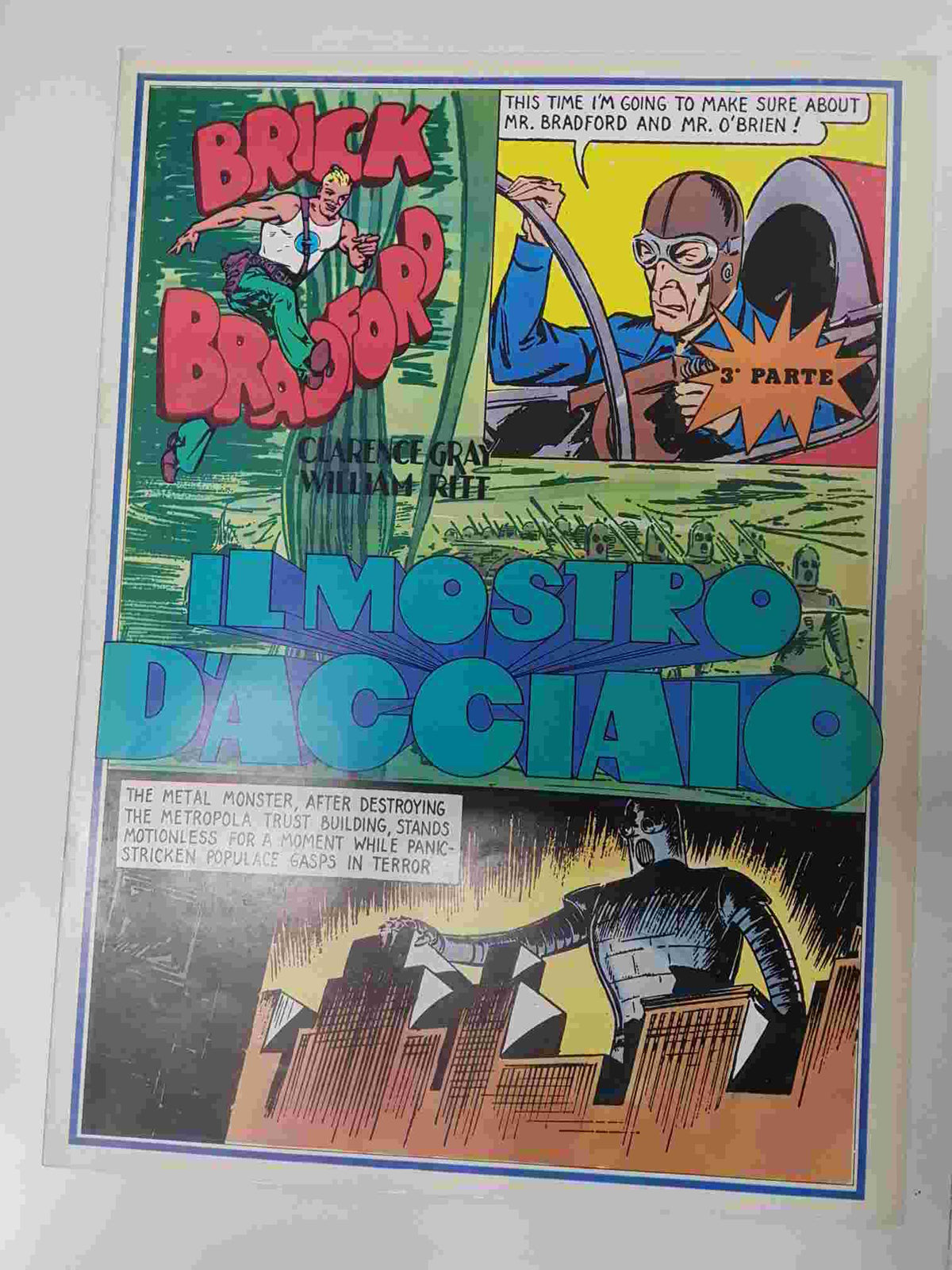 Comic serie Brick Bradford: vol. 10, 1975. Idioma: italiano - il mostro dacciaio parte 3