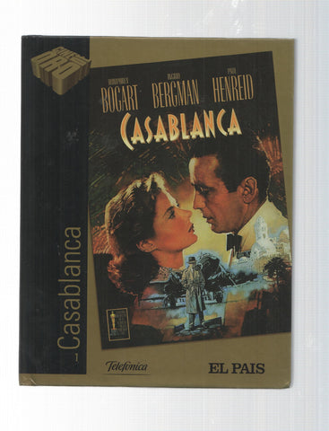 Libro-Pelicula DVD: Cine de Oro num 1 - Casablanca, 1943. Dirigida por Michael Curtiz, con Humphrey Bogart e Ingrid Bergman. WB