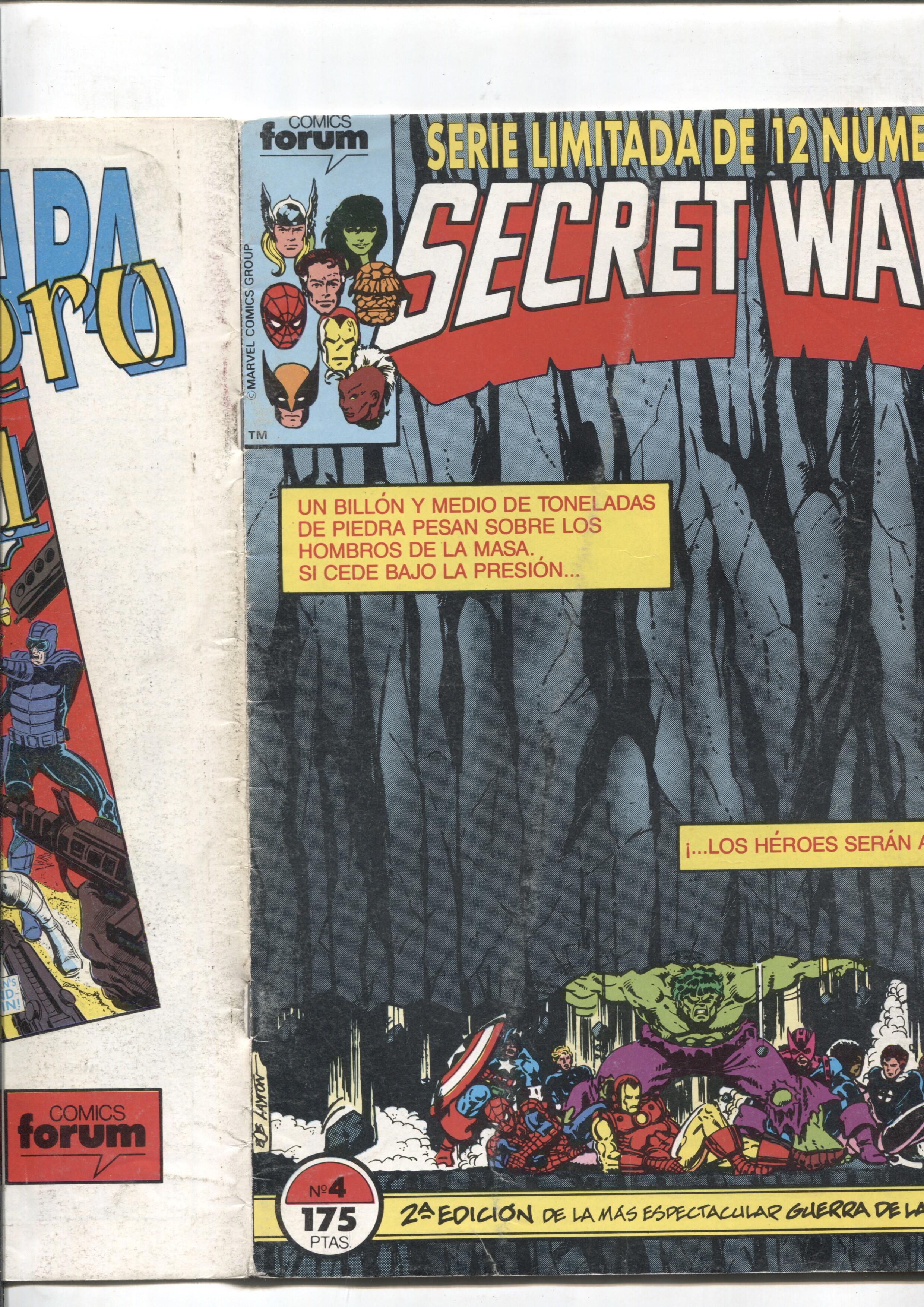 Secret Wars numero 04: serie limitada de 12 numeros (numerado 3 en interior)