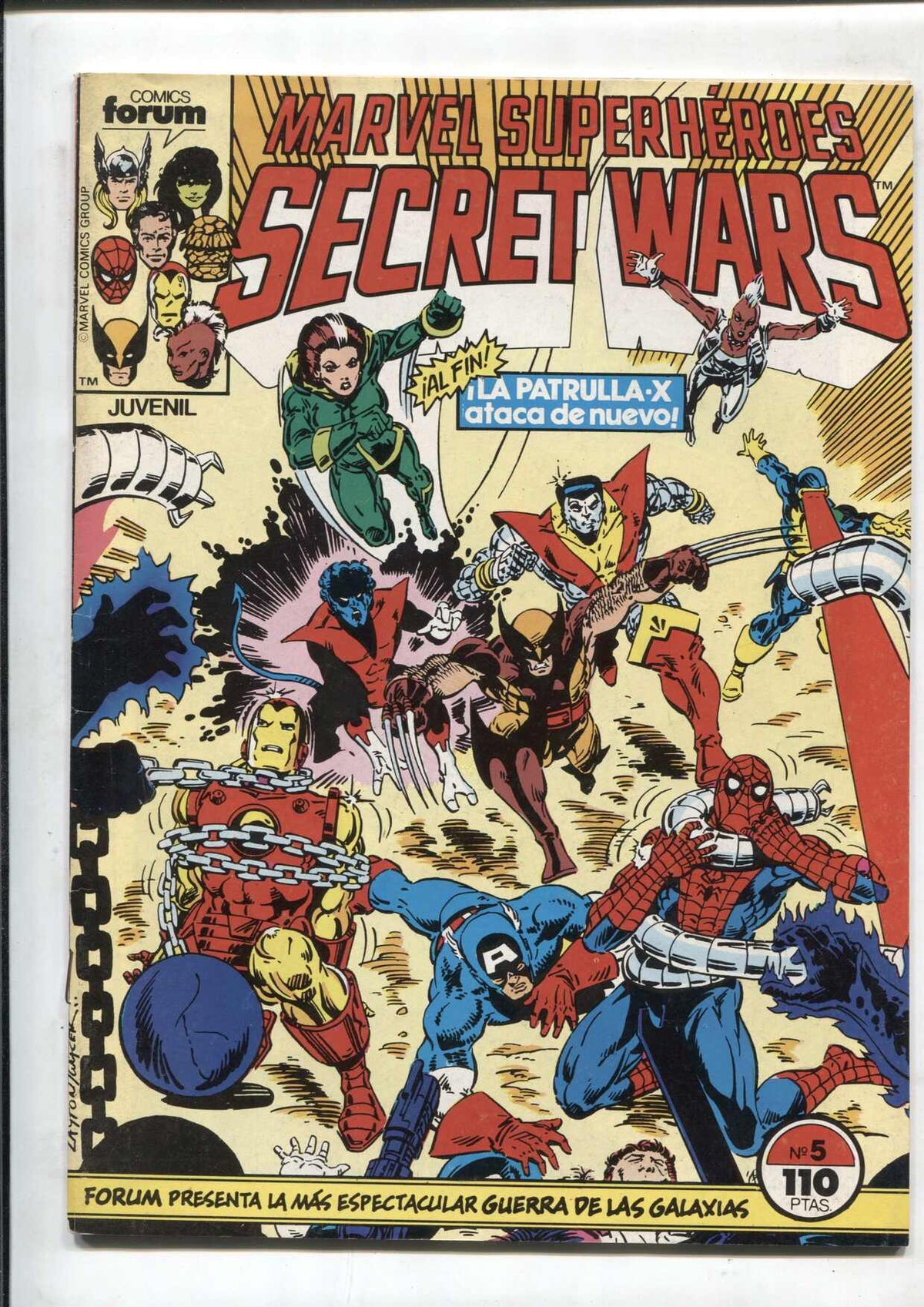 Secret Wars numero 05: la batalla de los 4 ejercitos