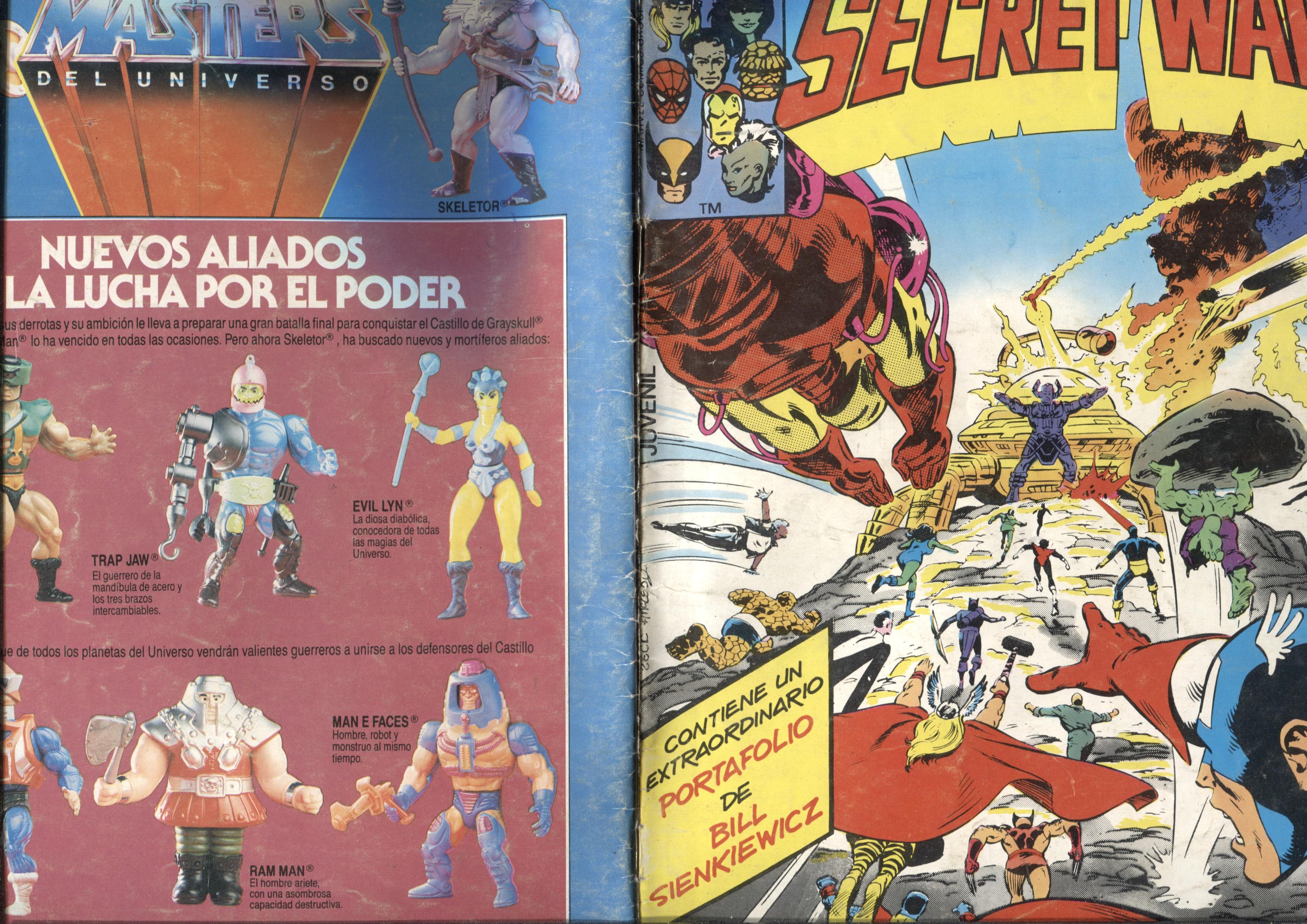 Secret Wars numero 09: Contra Galactus (numerado 2 en interior)