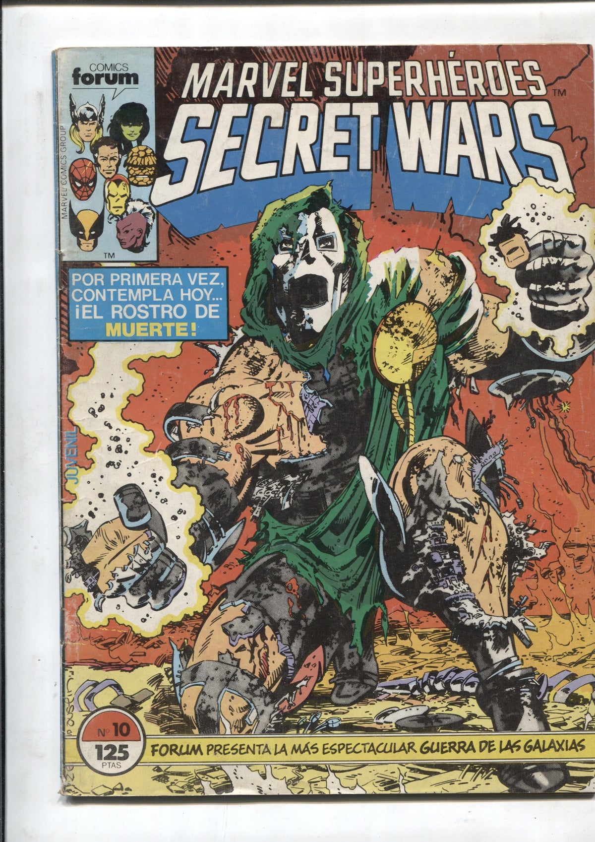 Secret Wars numero 10: Acabar con el todopoderoso (numerado 1 en interior)