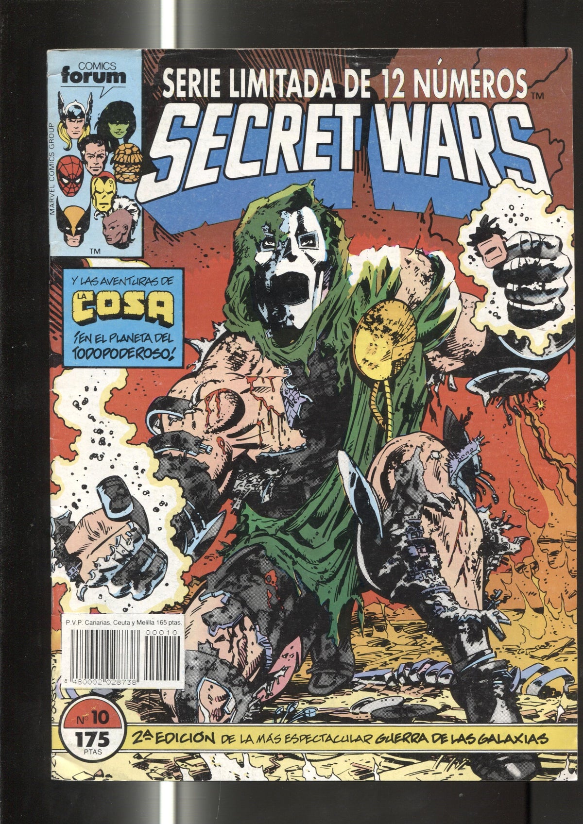 Secret Wars numero 10: serie limitada de 12 numeros (numerado 4 en interior)
