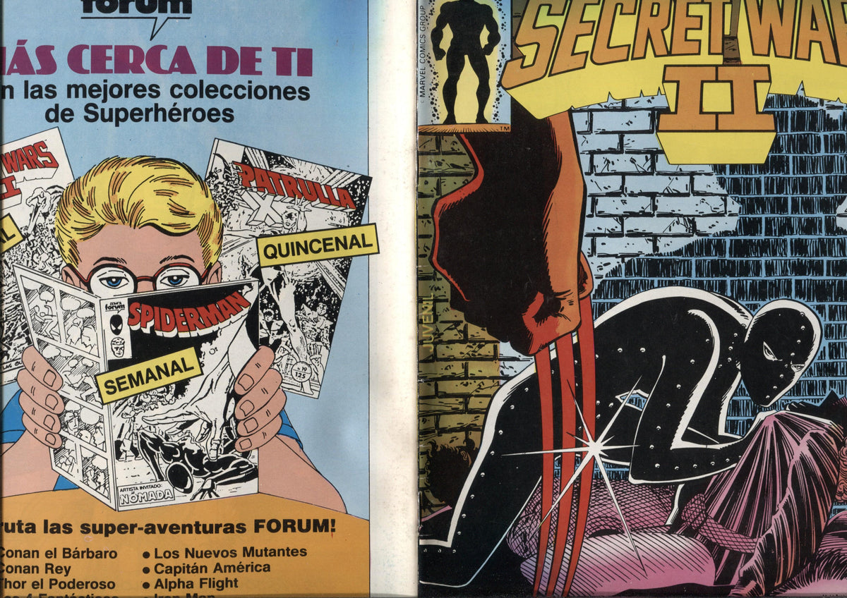 Secret Wars II numero 16: La Patrulla X (numerado 2 en interior)