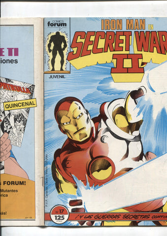 Secret Wars II numero 17: Iron Man (numerado 3 en interior)